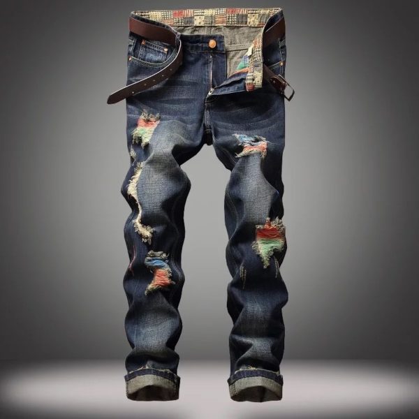 J & E B | Latest Design Men Fashion Long Straight Denim Jeans