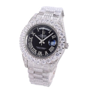 Iced-Out Ladies Diamond Rolex | For More Information Contact Seller