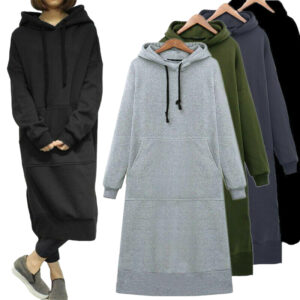 J & E D | Women | Women Pullover Hoodies Tops Sweatshirt Fleece Long Dress
